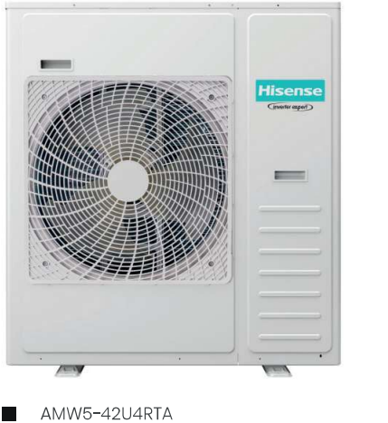 Unid. ext. para 5 unid. inter. Hisense 42000 BTU R32