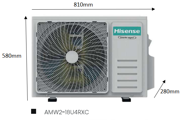 Aire Acondicionado Multisplit Hisense 1x9000 + 1x12000 BTU R32 CON WIFI