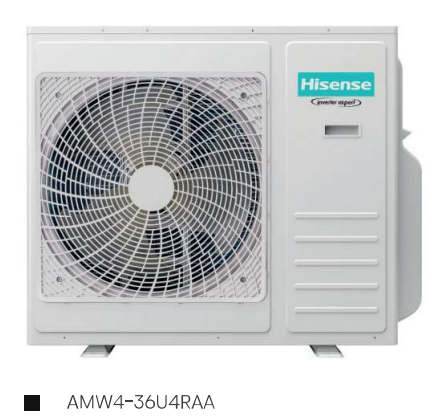 Unid. ext. para 4 unid. inter. Hisense 36000 BTU R32