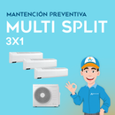 Mantención Preventiva aire acondicionado multi split 3x1