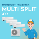 Mantención Preventiva aire acondicionado multi split 4x1