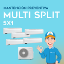 Mantención Preventiva aire acondicionado multi split 5x1