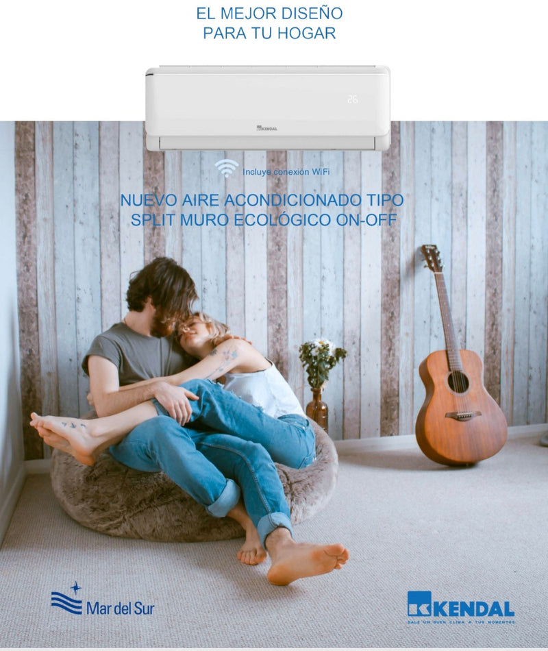 Aire Acondicionado con WIFI on off Kendal 24000BTU 40 a 53m2